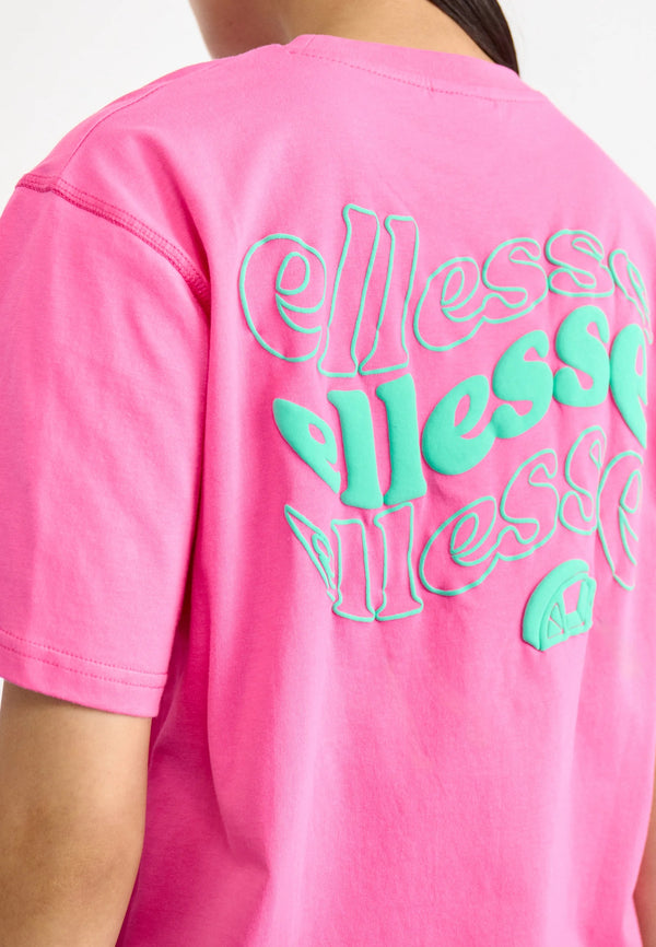 Women Oversized - Pinky T-Shirt | Puff Print