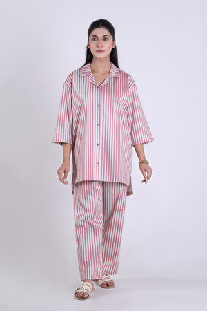 Women's Sleepwear Suit - Pink Stripe