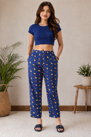 Women Loungewear Pajama 100% Cotton - The Music