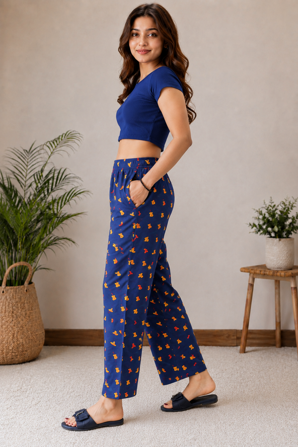 Women Loungewear Pajama 100% Cotton - The Music