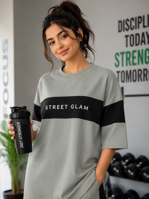 Street Glam Co-Ord Set- Pastel Green