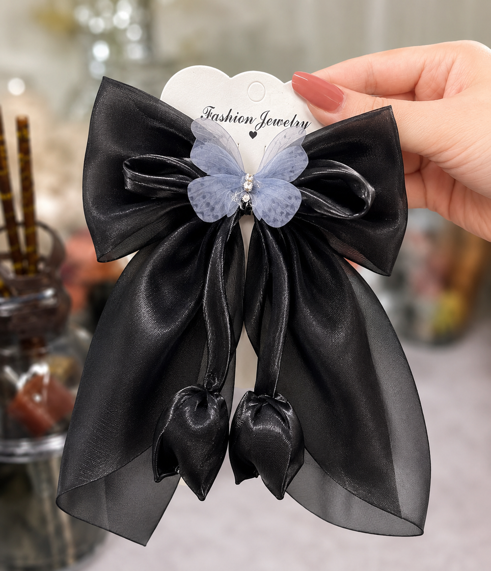 Elegant Butterfly Tulip Hair Bow Clip 🦋