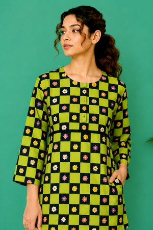 Women Loungewear- Green Meadows