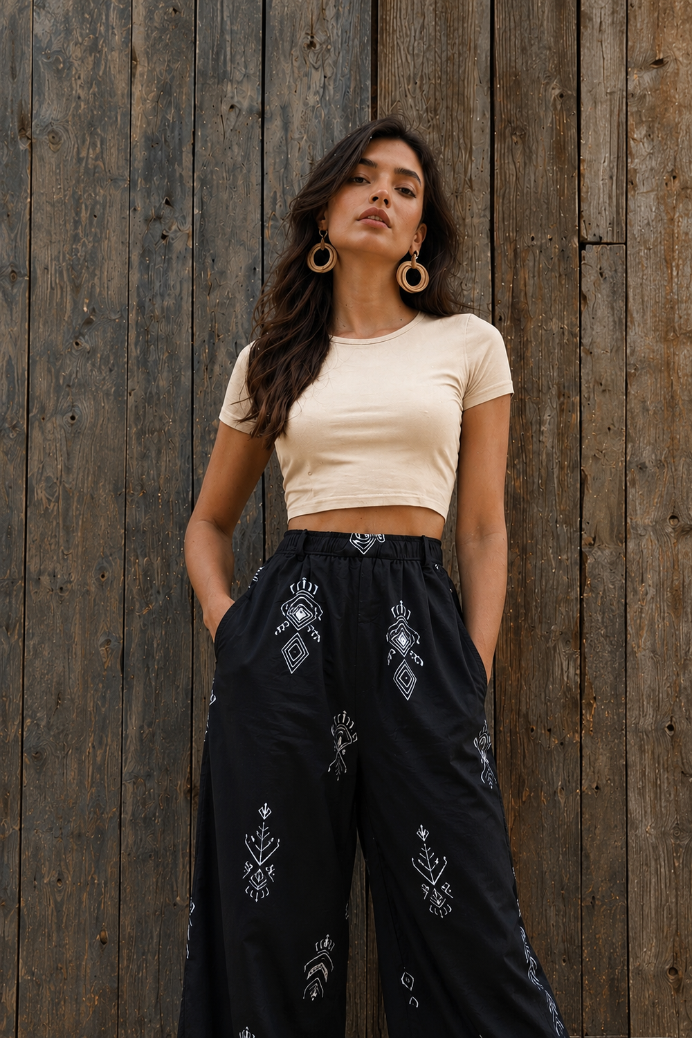 Womens  Crop Top - Beige Skin
