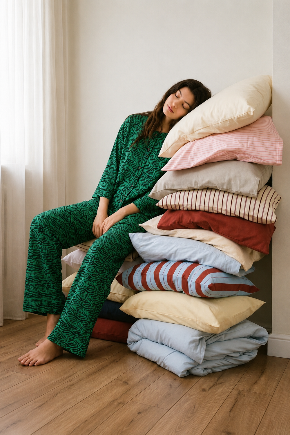 Women Sleepwear- Dreamy Zebra
