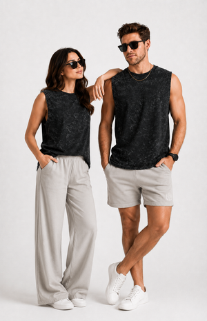 Signature Washed Tank Top | Black |