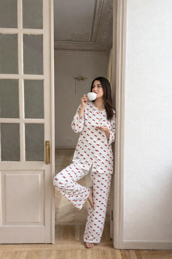 Women Sleepwear- Pretty Bows