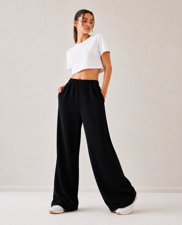 Women Knitted Pajama - Black