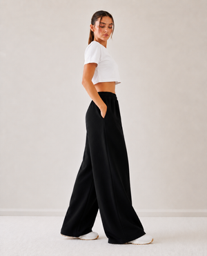 Women Knitted Pajama - Black