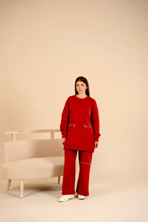 Women Loungewear Coord Set | Rusted