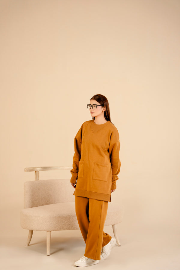 Women Loungewear Coord Set | Mustard