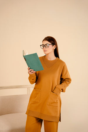 Women Loungewear Coord Set | Mustard