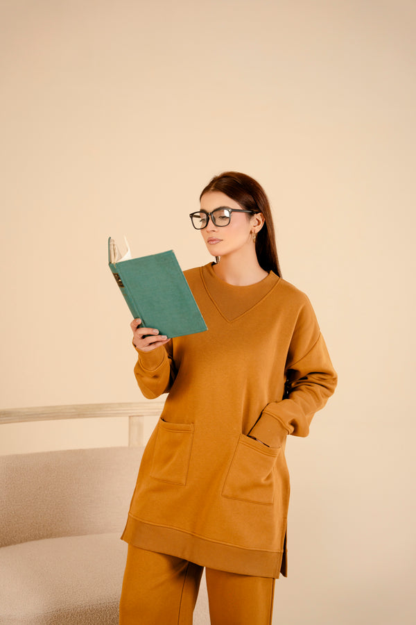 Women Loungewear Coord Set | Mustard