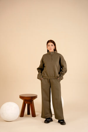 Women Track Suit | Olive Green