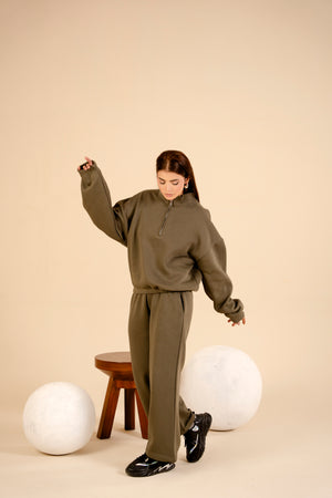 Women Track Suit | Olive Green