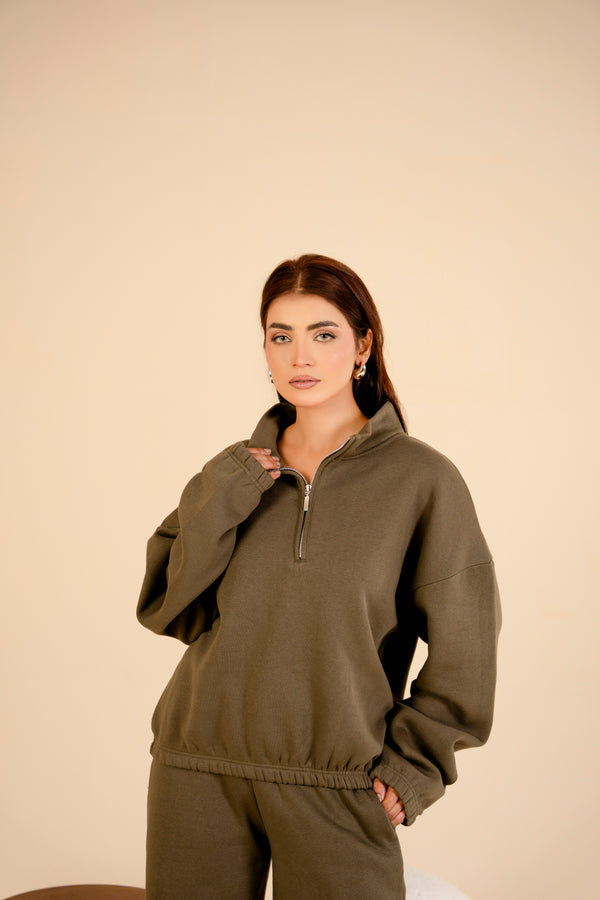 Women Track Suit | Olive Green