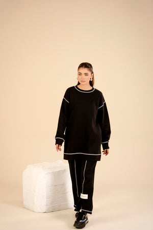 Women Loungewear Coord Set | Black