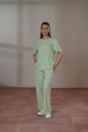 Women Knitted Loungewear - Pastel Green