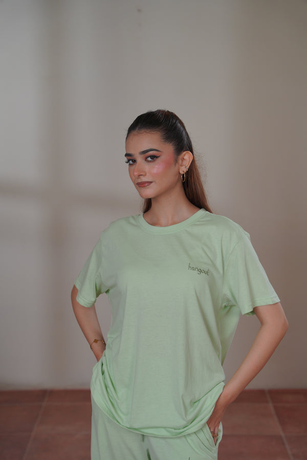 Women Knitted Loungewear - Pastel Green