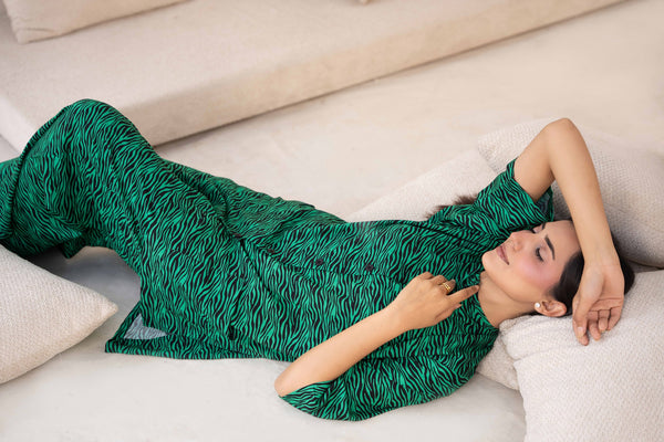 Women Sleepwear- Dreamy Zebra