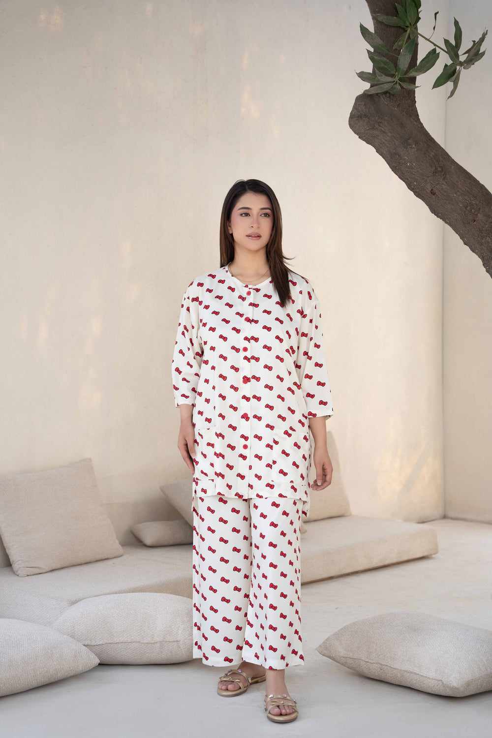 Women Sleepwear- Pretty Bows