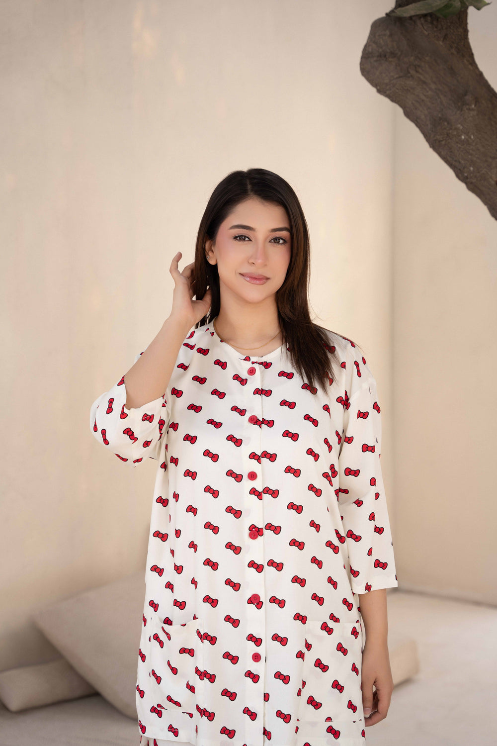 Women Sleepwear- Pretty Bows