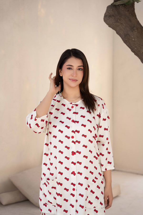 Women Sleepwear- Pretty Bows