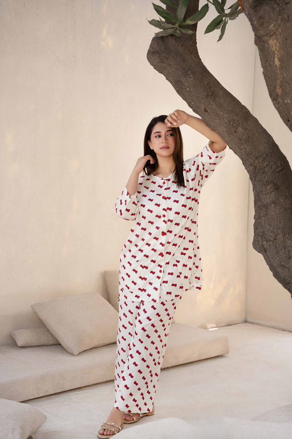 Women Sleepwear- Pretty Bows