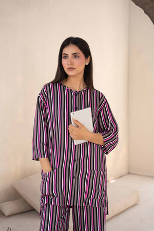 Women Sleepwear- Soft Stripe