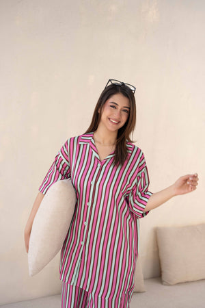 Women Loungewear Hi-Low - Cotton Candy