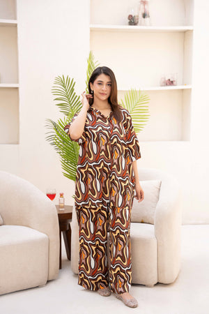 Women Loungewear Hi-Low - Spring Waves