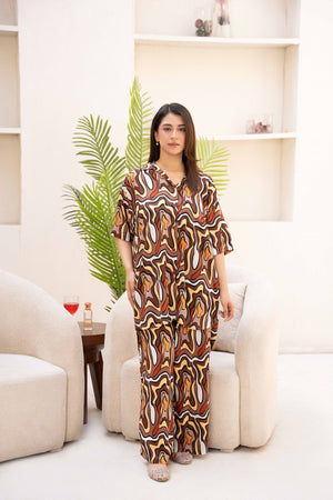 Women Loungewear Hi-Low - Spring Waves