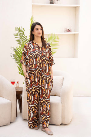 Women Loungewear Hi-Low - Spring Waves