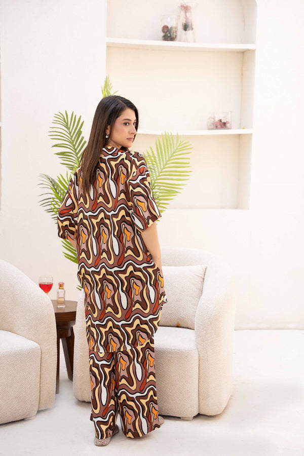 Women Loungewear Hi-Low - Spring Waves