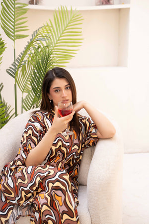 Women Loungewear Hi-Low - Spring Waves