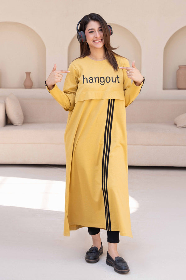 Women Long Top - Musty Stripes