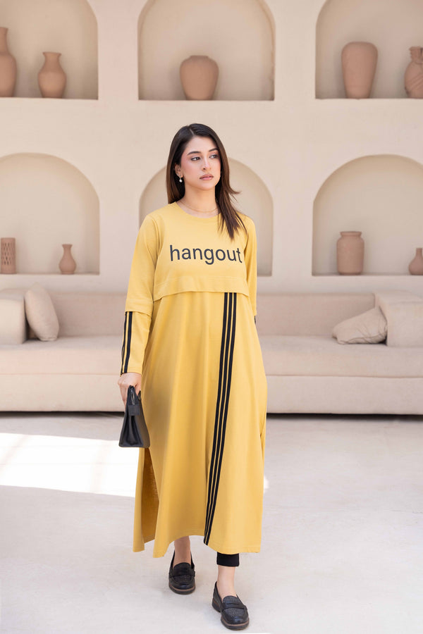 Women Long Top - Musty Stripes