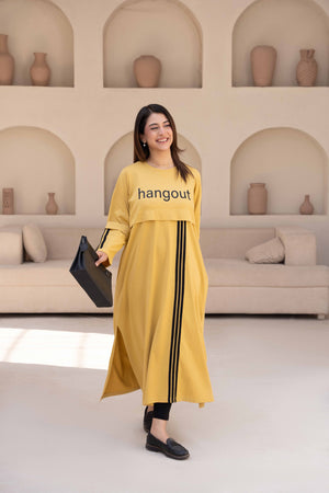 Women Long Top - Musty Stripes