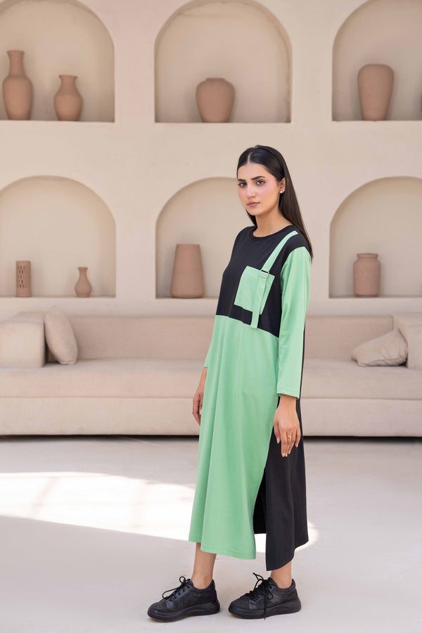 Women Long Top - Pastel Green