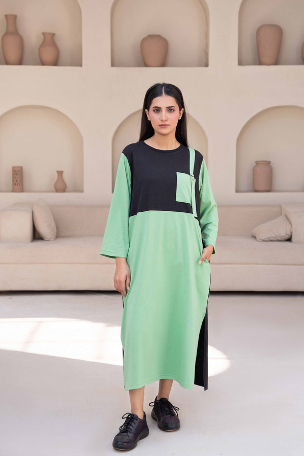 Women Long Top - Pastel Green
