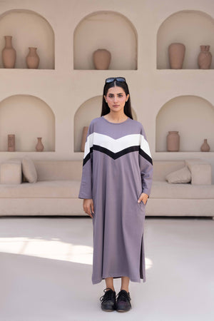 Women Long Top - Zig Zag