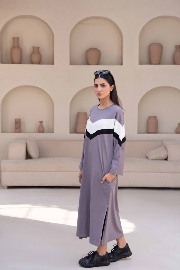 Women Long Top - Zig Zag