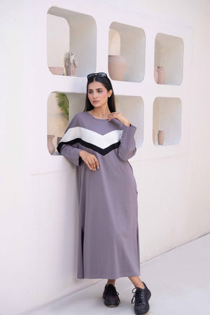 Women Long Top - Zig Zag