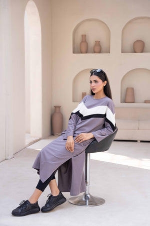 Women Long Top - Zig Zag