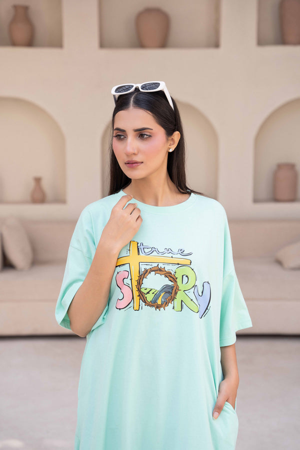 Women Long Top -True Story