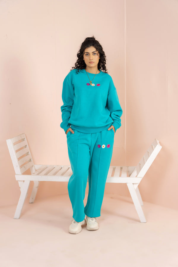 Women's Emb Track Suit- Zink