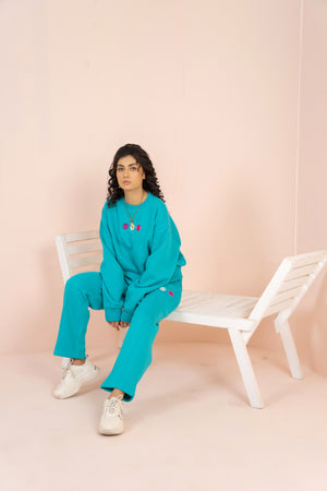 Women's Emb Track Suit- Zink