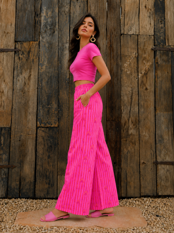 Dreamy pink Wide Leg Pajama