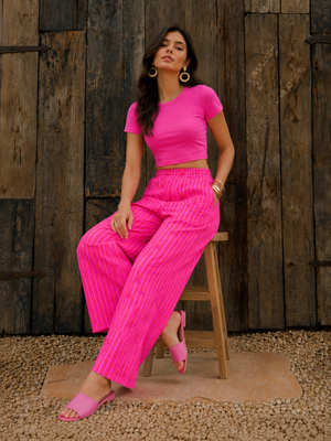 Dreamy pink Wide Leg Pajama