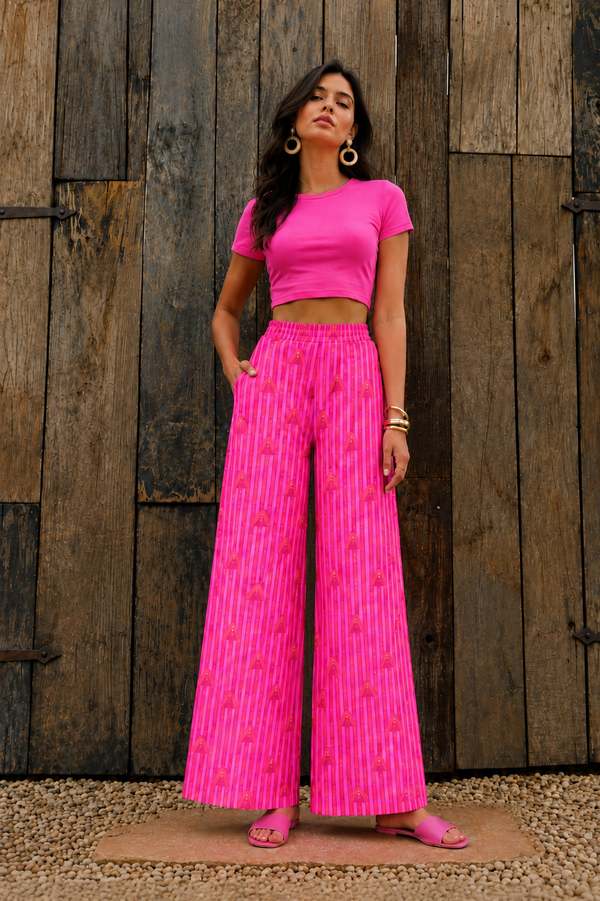 Dreamy pink Wide Leg Pajama